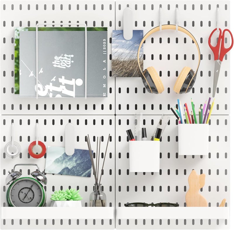Dobures 15pcs Pegboard Sets, Peg Board, Pegboard Wall Organizer, Storage System for Workbench, Shop, Shed Modular Peg Board Organizer Board Kit - Image 1